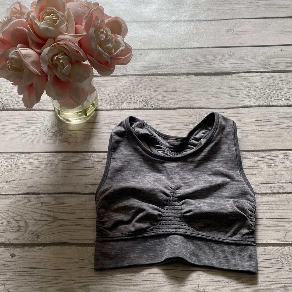 Sweaty Betty Stamina Sports Bra in Charcoal Marl Size Small
